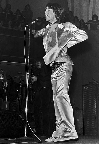 Mick on stage in Manchester