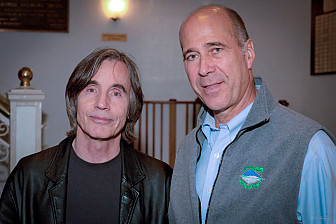 Hall with Jackson Browne<br>photo: RL Furlong