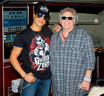 Leslie with Slash. Photo: Alex Solca