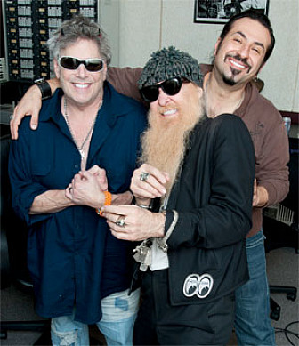 Leslie with Billy Gibbons. Photo: Alex Solca