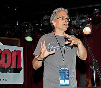 Martin speaking at <a href="http://rushcon.org/" target="_blank">RushCon</a>, photo courtesy of RushCon.