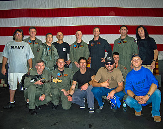 With Dishwalla on one of their military tours