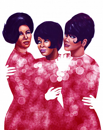 Supremes portrait by Lindsey Bailey