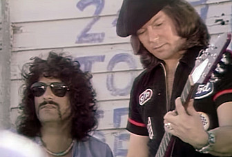 Carmine in the "Hot Legs" video