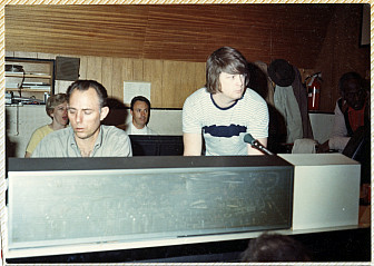 Kaye with Chuck Britz, Bill Pitman and Brian Wilson