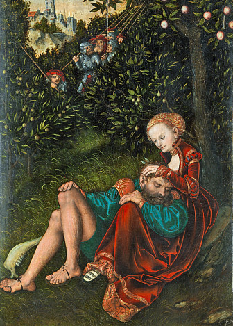 Samson and Delilah, Lucas Cranach the Elder, c. 1528