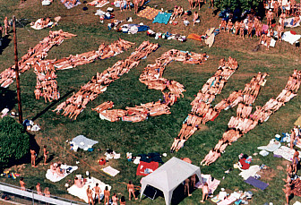 KISW Nudestock circa 1990. 2,000 naked listeners for an outdoor, all-day concert. Everyone naked, including bands.