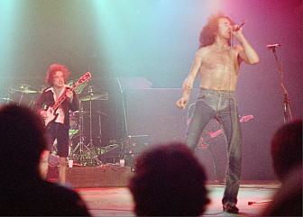AC/DC at the Apollo Manchester, 1979<br>Photo: Harry Potts, used with permission