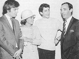 Leon Russell, Gary's Mom, Gary and Snuff Garrett<br>Photo: Walt Hellman