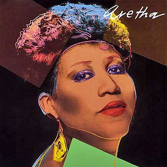 The 1986 <i>Aretha</i> album, which David played on. Cover by Warhol.