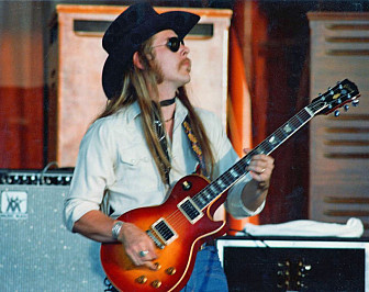 Jock Bartley in the '70s with his 1968 Sunburst