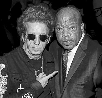 Nile with civil rights leader and US Representative John Lewis, who died in 2020