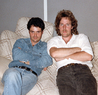 Donny with Carl Sturken during the "Soldier Of Love" sessions. Check out our <a href="https://www.songfacts.com/blog/interviews/carl-sturken" target="_blank">interview with Sturken</a> for the full story. And yes, he and Evan Rogers really did discover Rihanna.