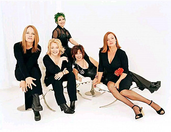 The Go-Go's (L-R): Charlotte Caffey, Gina Schock, Jane Wiedlin, Kathy Valentine, Belinda Carlisle