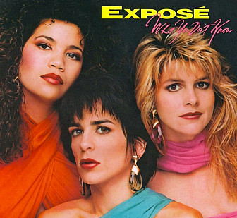 Exposé on the cover of their second album (L-R): Jeanette Jurado, Gioia Bruno, Ann Curless
