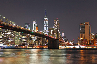 New York City skyline at night