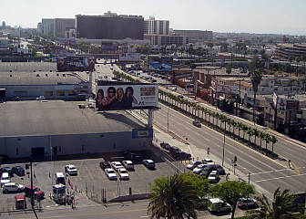 Century Boulevard in Los Angeles, which gets a shout-out in "I Love LA"<br>Photo: <a href="https://www.flickr.com/photos/brewbooks/3612928896/" target="_blank">J Brew</a>, via Flickr, CC 2.0