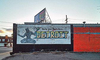 A mural in Grosse Pointe Park, Detroit, 1967<br>Photo: Carol M. Highsmith, Library of Congress