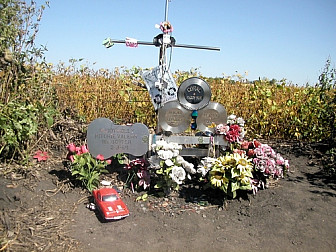 Crash site monument