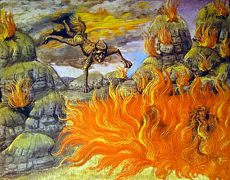 Biblical depiction of the Lake of Fire