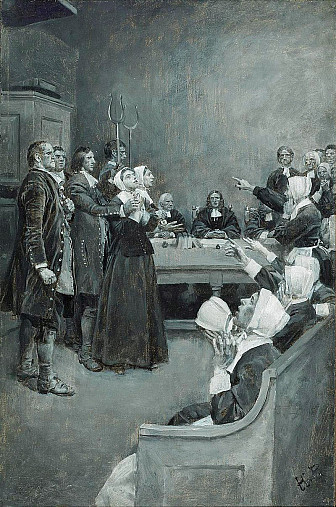 Depiction of the Salem Witch Trials