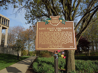 Kent State University historical marker<br>Photo: <a href="https://www.flickr.com/photos/andrewb94/8943399922" target="_blank">Andrew Borgen</a>, via Flickr, CC 2.0