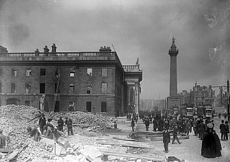 What's left of the G.P.O. on Sackville Street, Dublin, c May 1916