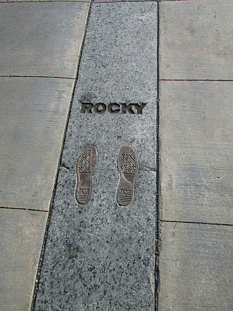 Precise location where Rocky stood