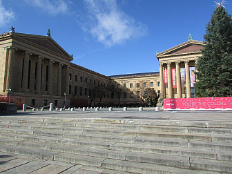 Section of the 72 steps Rocky climbed on his "victory" run at the Philadelphia Museum of Art