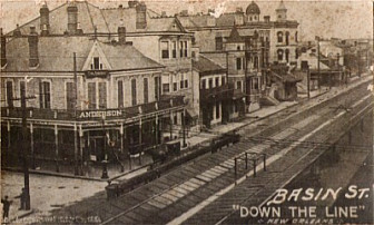 Basin Street historic photo, the Storyville district