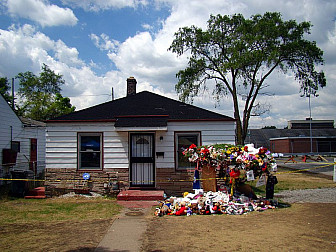 Gary, Indiana, childhood home of Michael Jackson c 2010<br>Photo: <a href="https://commons.wikimedia.org/wiki/File:2300_Jackson_Street_Yuksel.jpg">Ianmacm</a>, <a href="https://creativecommons.org/licenses/by/3.0">CC BY 3.0</a>, via Wikimedia Commons