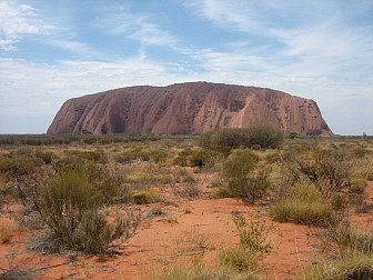 Ayer's Rock or "Uluru," a Sacred Aboriginal site