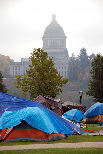 "Occupy Olympia" event<br>Photo: Jeff Suwak