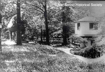Landscape around the Silver Spring, c 1917<br>Photo from the Collection of the Silver Spring Historical Society