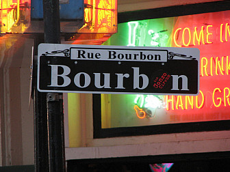 Bourbon Street sign