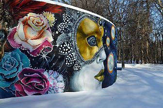 A mural in Winnipeg
