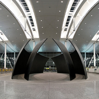 Richard Serra's Tilted Spheres inside Pearson International Airport Photo: <a href="https://www.flickr.com/photos/imuttoo/2223608709/" target="_blank">Ian Muttoo</a>, via Flickr, CC 2.0