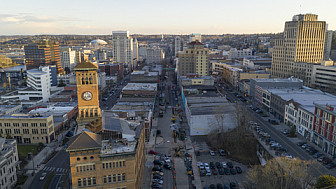 Aerial view of downtown Tacoma with Washington, Broadway and Market streets<br>Photo: Chris Boswell, Dreamstime